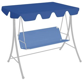 kék csere ponyva kerti hintaágyhoz 150/130 x 105/70 cm