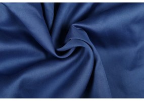 Sötétkék egyszemélyes pamut-szatén ágyneműhuzat 140x200 cm – Mijolnir