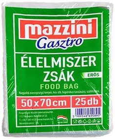 Élelmiszerzsák, erős, 25 db, 50 x 70 cm, MAZZINI Gasztro (KHK1050)
