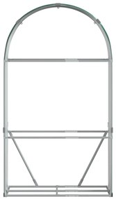 zöld horganyzott acél rönktartó 120 x 45 x 210 cm