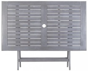 tömör akácfa összecsukható kerti asztal 120 x 70 x 75 cm