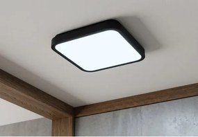 BRILAGI - ZENNA fürdőszobai LED mennyezeti lámpa 24W/230V 34,5x34,5 cm IP44 fekete