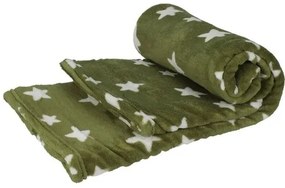 Star fleece takaró zöld, 130 x 160 cm