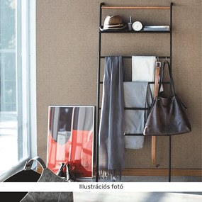 Akasztó/létra, fekete/fém, BUBY