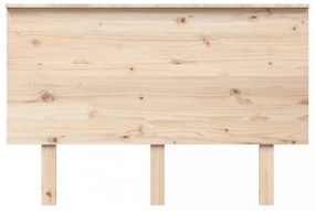 tömör fenyőfa ágyfejtámla 124x6x82,5 cm
