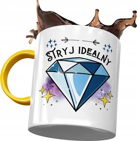 Sárga Bögre Bácsinak Születésnapi Ajándék Nyomtatott Fotóval