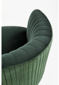 Crown fotel, sötétzöld / arany
