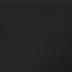 fekete műbőr ágykeret 160x200 cm