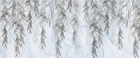 Kép - Fűzfa gallyak kék alapon (120x50 cm)