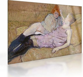 Üveg kép - Henri de Toulouse-Lautrec, The Sofa, reprodukciók (70x50 cm)