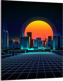 Üveg Vágódeszka 40x52 Város a Konyhában