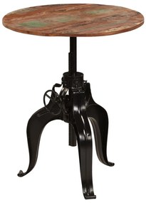 Újrahasznosított tömör fa bárasztal 75 x (76-110) cm
