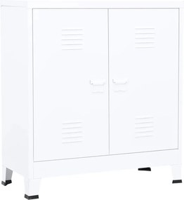 vidaXL fehér acél ipari tárolóláda 90 x 40 x 100 cm