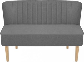 világosszürke szövetkanapé 117 x 55,5 x 77 cm