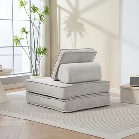 CALMERO kinyitható, multifunkciós kanapé – világosszürke