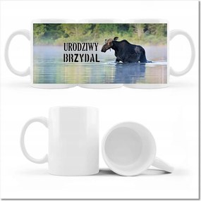 Nyomott mintás bögre Csúnya jávorszarvas