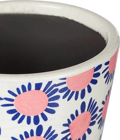 EVERGREEN kaspó, pink-kék virágok Ø14cm