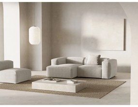 Bézs kordbársony sarokkanapé (bal oldali-heverő résszel) Bergano – Cosmopolitan Design