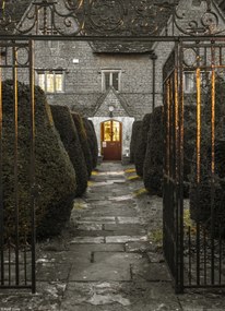 Poszter 20,5x28,4cm Egy régi házikó homlokzata Siddingtonban, Assaf Frank