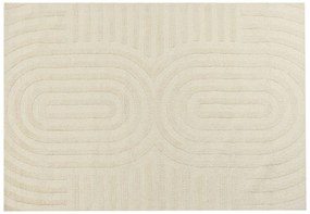 Bézs gyapjú szőnyeg 160 x 230 cm MASTUNG Beliani