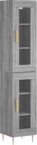 vidaXL szürke sonoma szerelt fa magasszekrény 34,5 x 34 x 180 cm