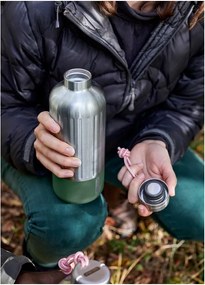 Ezüstszínű rozsdamentes acél termopalack 850 ml Explorer – Black + Blum