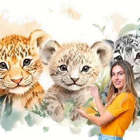 Fotótapéta Gyerekeknek dzsungel szafari vadon élő állatok 588x260 DS05W