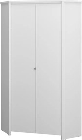 Sarokszekrény 2D, fehér, ERODIN