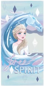 Disney Jégvarázs Ice Horse fürdőlepedő, strand törölköző 70x137 cm (Fast Dry)