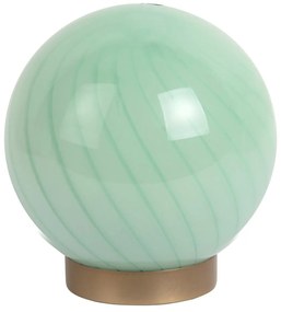 Világoszöld asztali lámpa üveg búrával (magasság 17 cm) Summer Globe – Leitmotiv