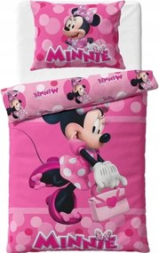 Ágyneműhuzat 140x200 cm ifjúsági Minnie Egér -100% Pamut