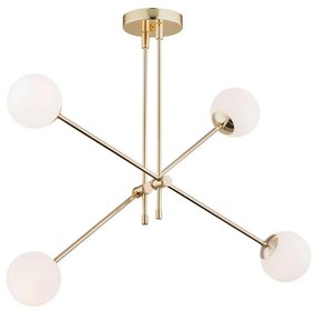 Argon 1695 - Csillár rúdon ABSTRACT 4xE14/7W/230V sárgaréz