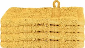 vidaXL Vendégtörölköző SOLUND 4 pcs Arany 15 x 21 cm 550 gsm