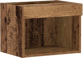vidaXL TV szekrény garnitúra leddel Öreg fa 40 x 30 x 30 cm Faanyag