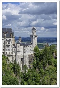 Poszterek keretben 40x60 Neuschwanstein kastély