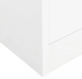 fehér acél ruhásszekrény 80 x 50 x 180 cm