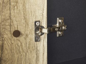 Rusztikus Komód Világosbarna És Fekete Színben SALTER Beliani