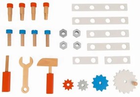 Janod - Fa járóka szerszámkészlettel BRICOKIDS