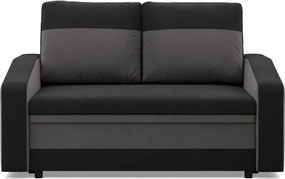 Hewlet kanapé, szövet anyag, fekete - szürke