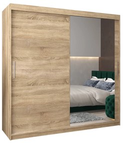 Ruhásszekrény 200 cm Toki 2 (szonoma tölgy + szonoma tölgy). 1065026