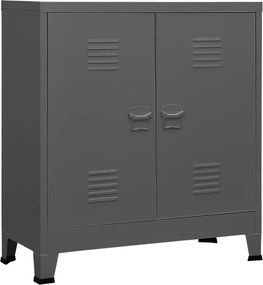vidaXL antracitszürke acél ipari tárolóláda 90 x 40 x 100 cm