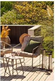 Bézs kárpitozott négyszemélyes kerti lounge szett Nilo – House Nordic