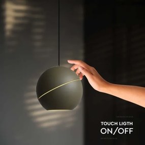 LED Csillár zsinóron érintős LED/8,5W/230V 3000K szürke