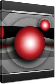 Vászonkép 30x40 Piros gömbök Absztrakt