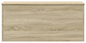 sonoma tölgy színű szerelt fa tárolóláda 100x42x46 cm