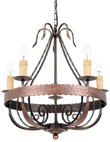 Csillár láncon LOARA 5xE14/60W/230V