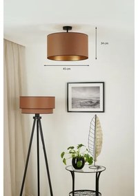 Brilagi - OREGON ROLLER VEGE mennyezeti lámpa 1xE27/15W/230V, 45 cm, barna