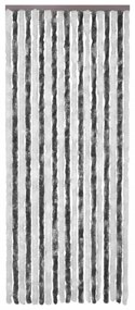 szürke és fehér zsenília rovarfüggöny 118 x 220 cm