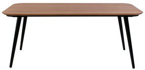 Contrast kőrisfa étkezőasztal fekete lábakkal, 180 x 90 cm - Ragaba