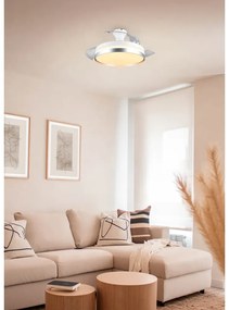 Fehér-ezüstszínű LED mennyezeti lámpa Lindberg – Trio